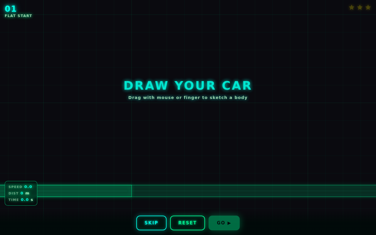 Neon Car Draw