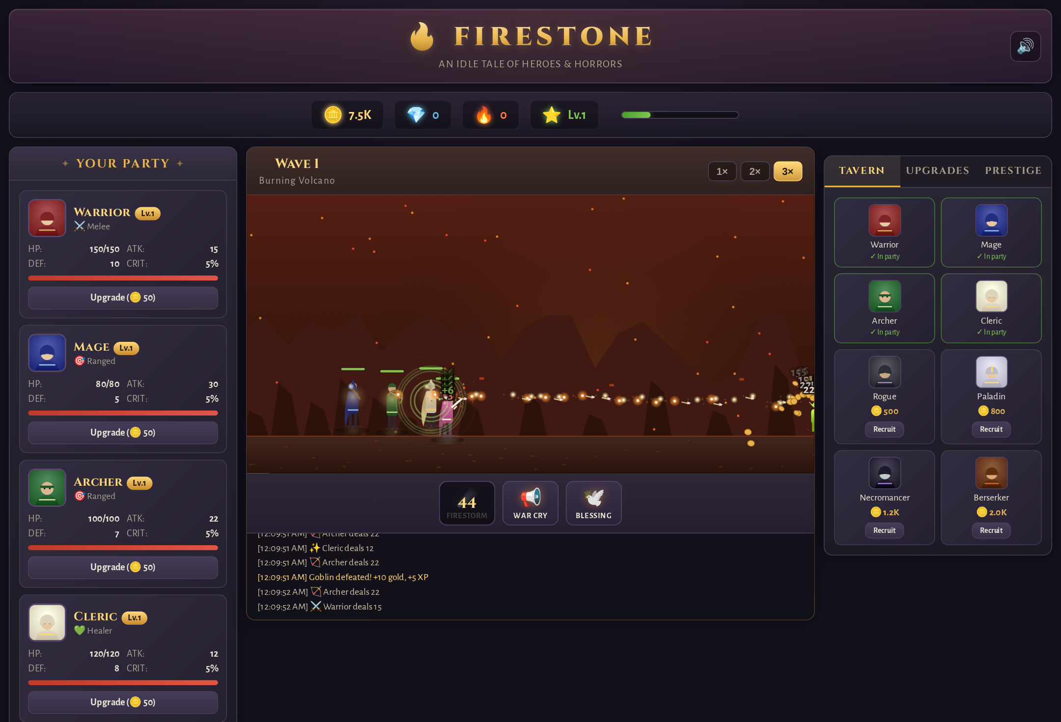 Emberhold Idle RPG Screenshot 2 · L33t Pro Games