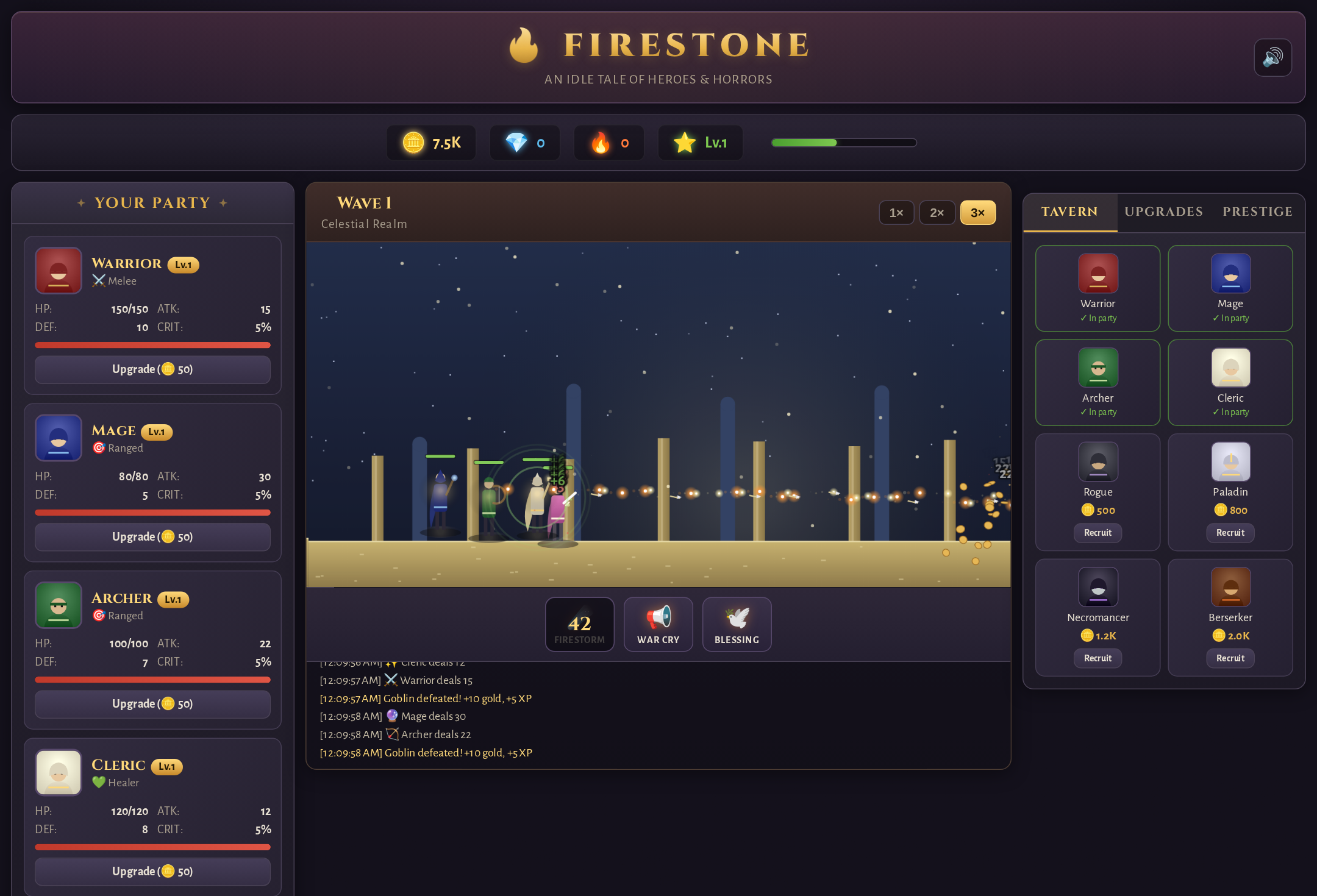 Emberhold Idle RPG Screenshot 3 · L33t Pro Games