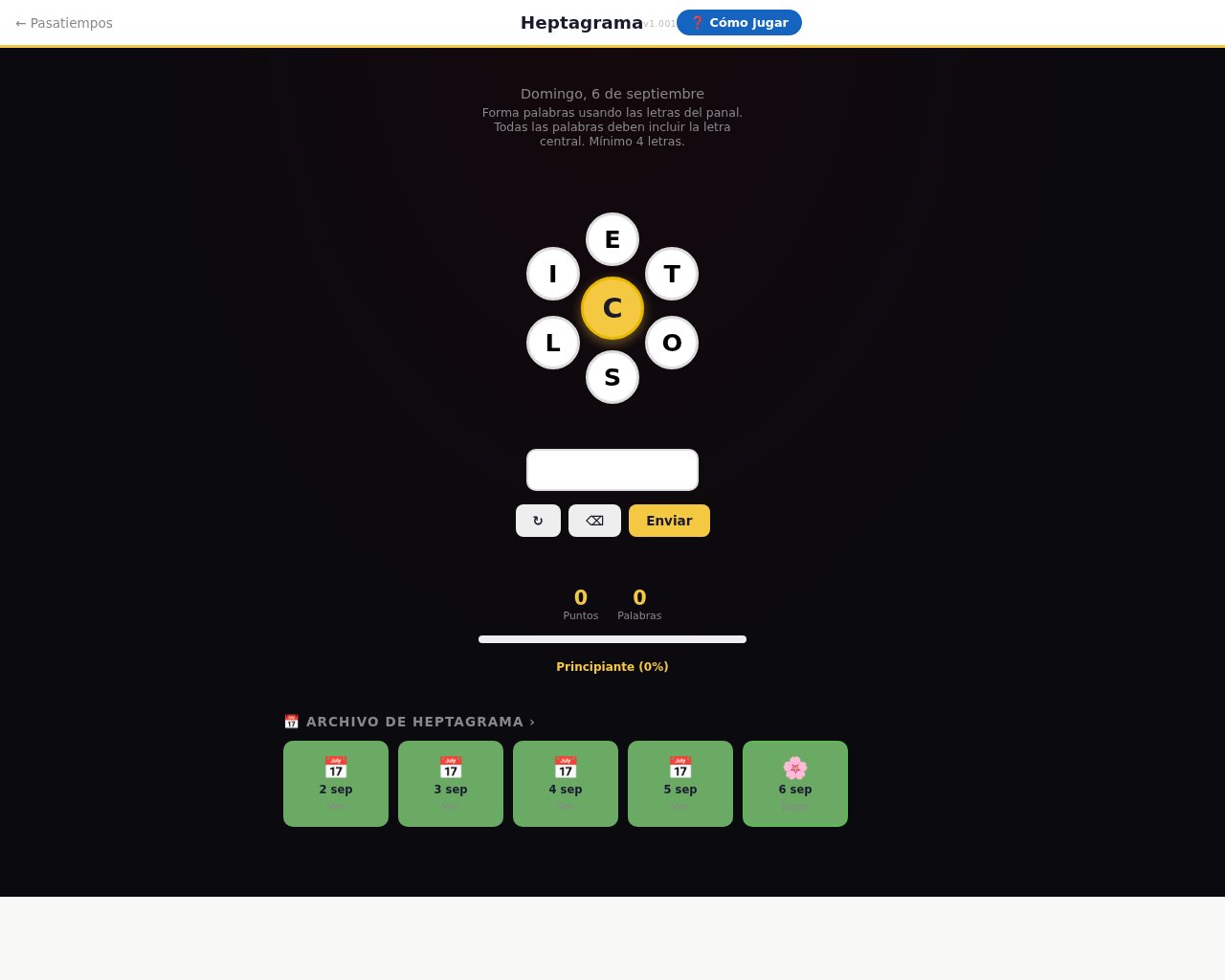 Heptagrama — Honeycomb Words
