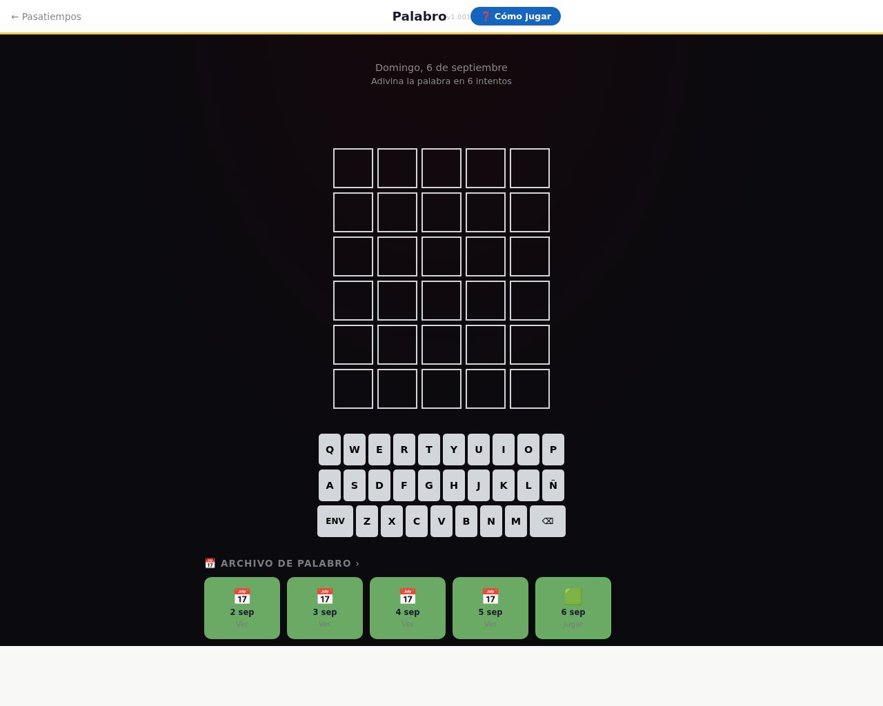 Palabro — Spanish Wordle