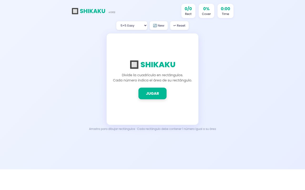 Shikaku — Area Puzzle