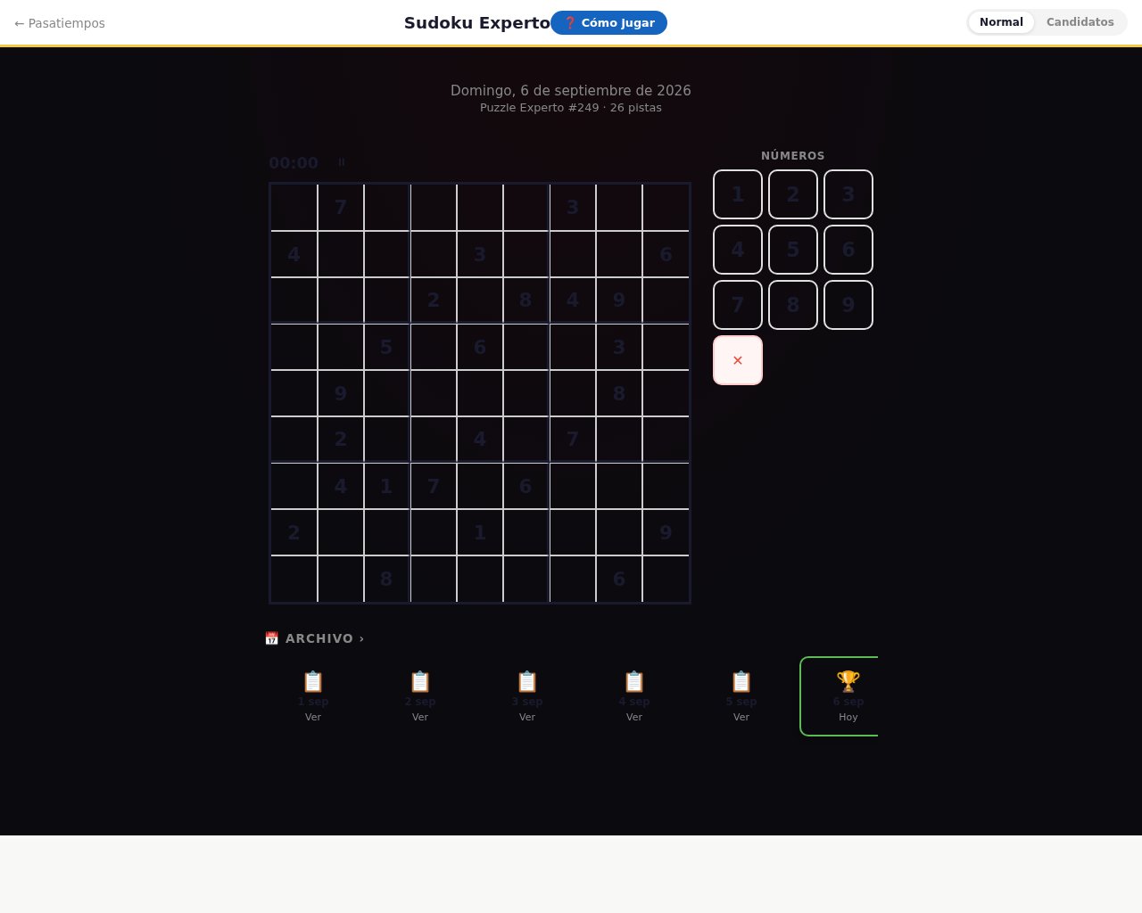 Sudoku Experto