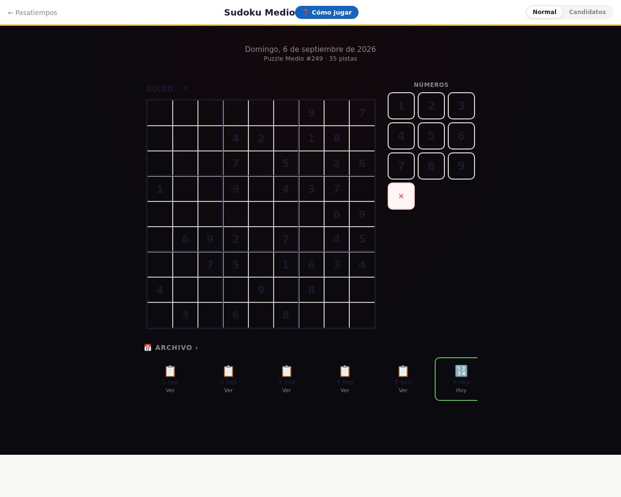 Sudoku Medio