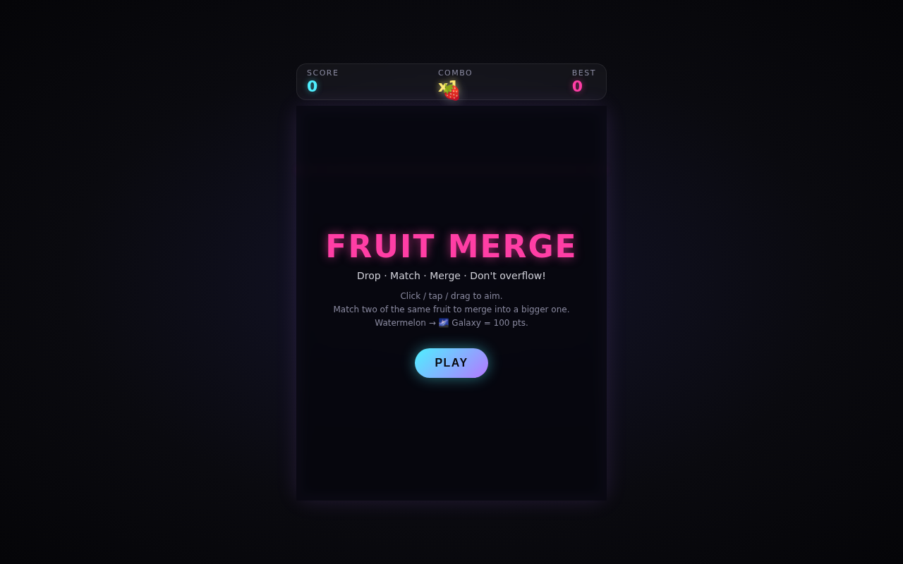 Fruit Merge — Suika Clone